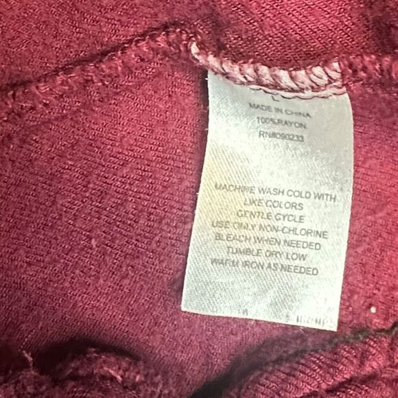 LA HEARTS Women’s Red Long Sleeve Zip Front Bomber Jacket Size Large - Picture 4 of 5